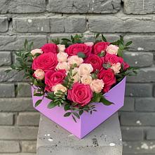 Цветочная композиция из Розы в коробке в Изобильном