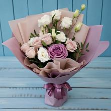 Букет цветов из:  Розы и Лизиантусы в Изобильном