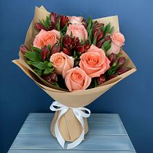 Букет цветов из:  Розы и Альстромерии в Изобильном