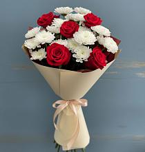 Букет цветов из:  Розы и Хризантемы в Изобильном