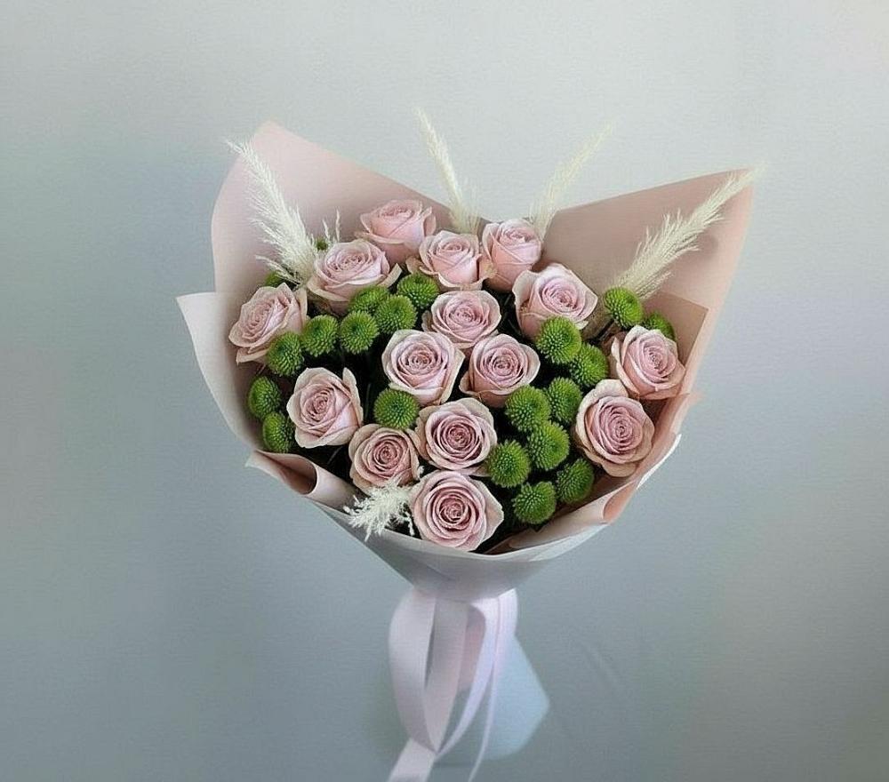 Букет цветов из: Розы и Хризантемы в Изобильном