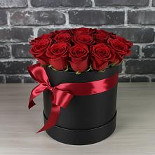 Цветочная композиция из Розы в шляпной коробке в Изобильном