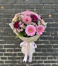 Букет цветов из:  Герберы и Хризантемы в Изобильном