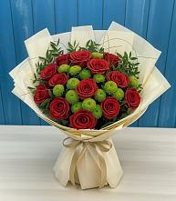 Букет цветов из:  Розы и Хризантемы в Изобильном