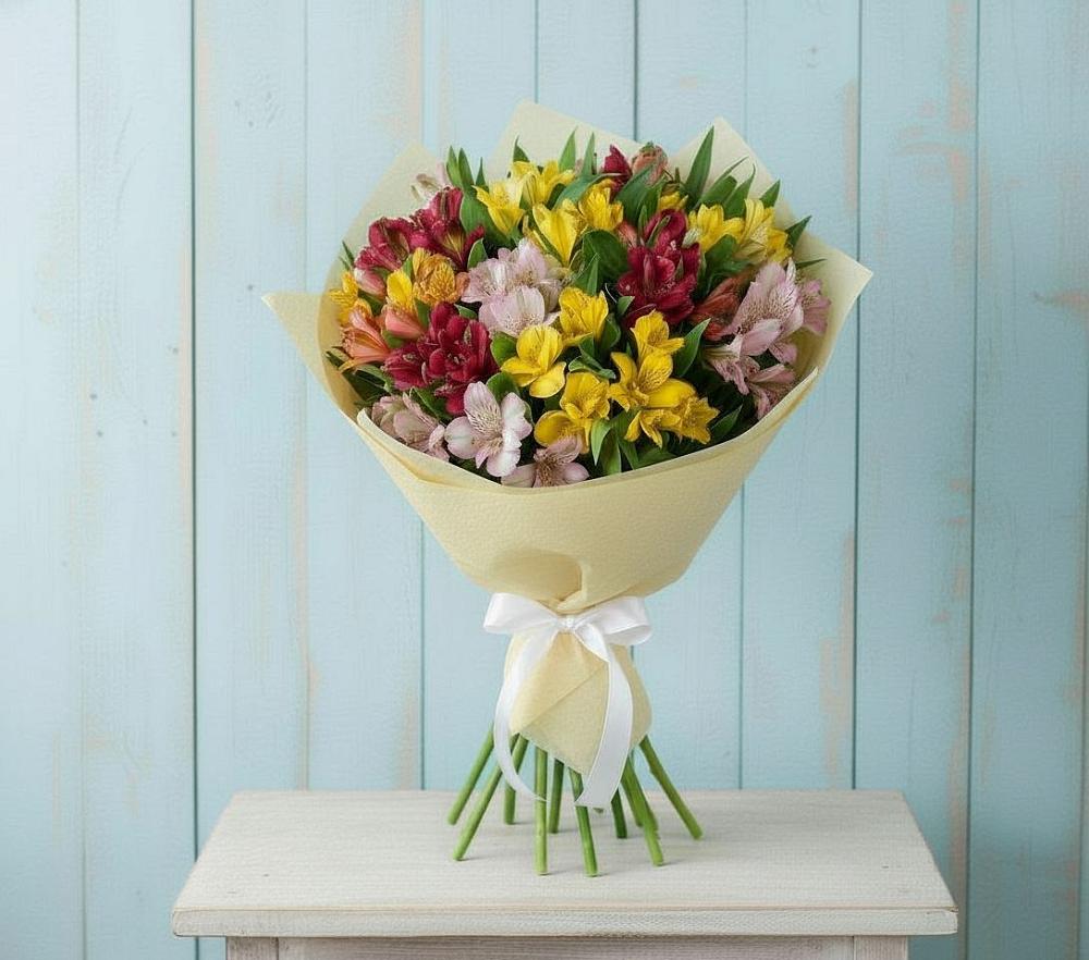 Букет цветов из: Альстромерии в Изобильном