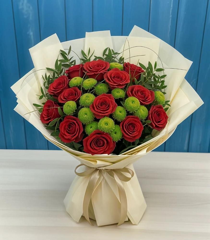 Букет цветов из: Розы и Хризантемы в Изобильном