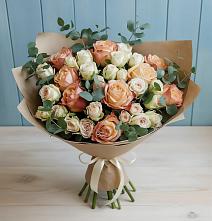 Букет цветов из:  Альстромерии и Розы в Изобильном