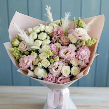 Букет цветов из:  Альстромерии и Розы в Изобильном